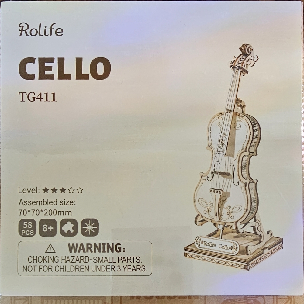 Rolife Cello 3D Wooden Puzzle